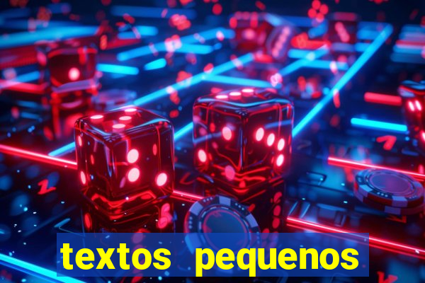 textos pequenos para alfabetizar